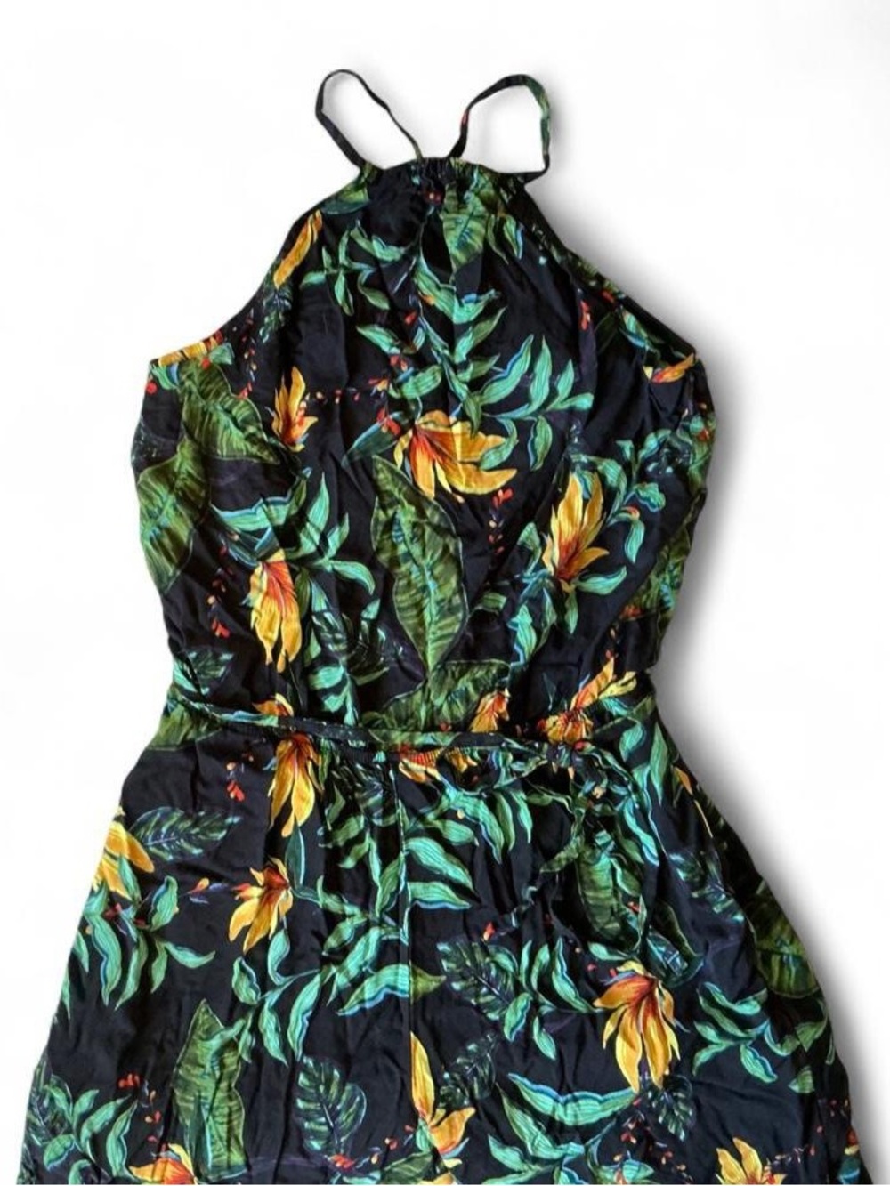 Olivaceous Tropical Black Halter Jumper